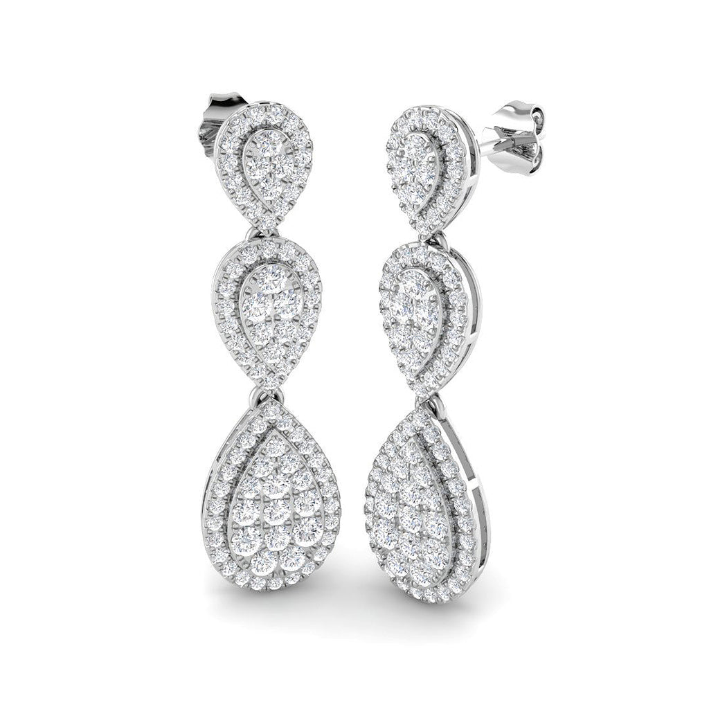 SE6940 — Earrings - 9k White Gold