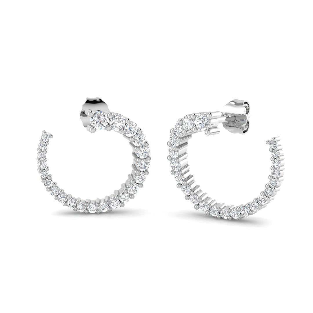 SE6942 — Earrings - 9k White Gold