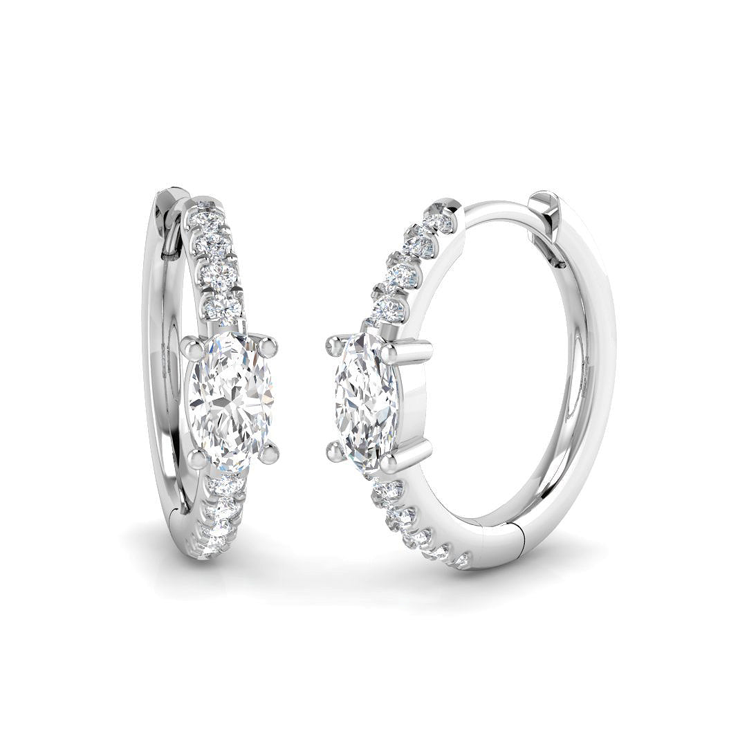 SE6944 — Earrings - 9k White Gold