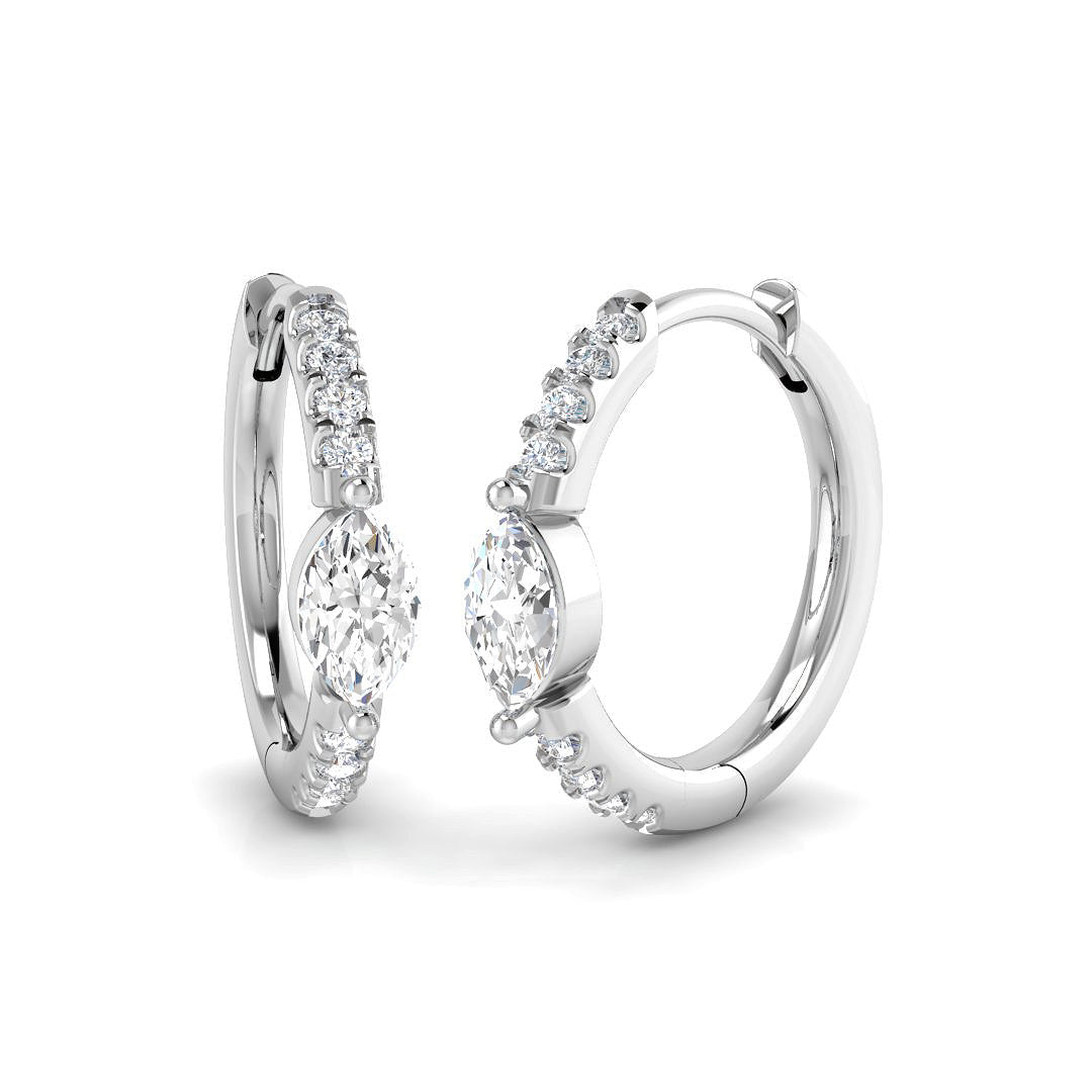 SE6946 — Earrings - 9k White Gold
