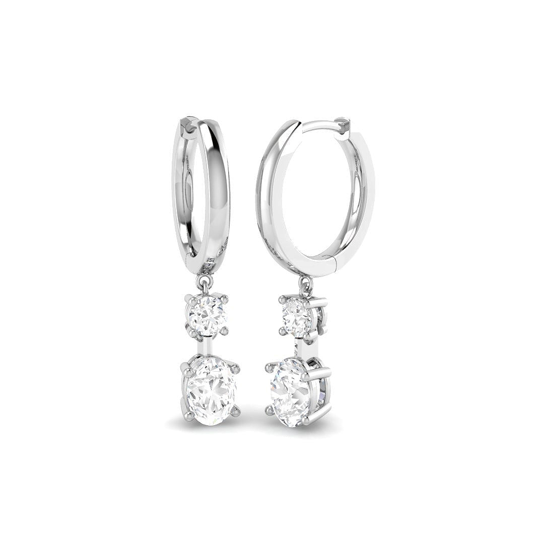 SE6948 — Earrings - 9k White Gold