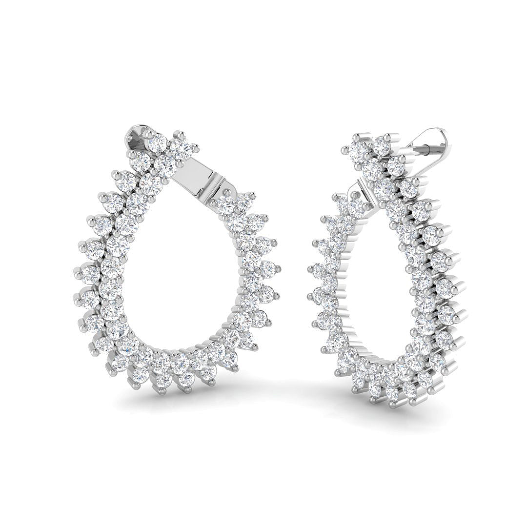 SE6950 — Earrings - 9k White Gold