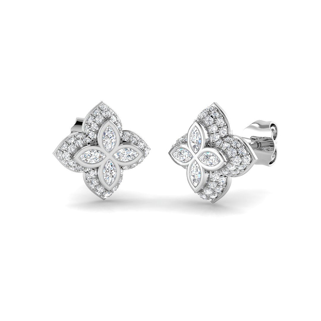 SE6963 — Earrings - 9k White Gold