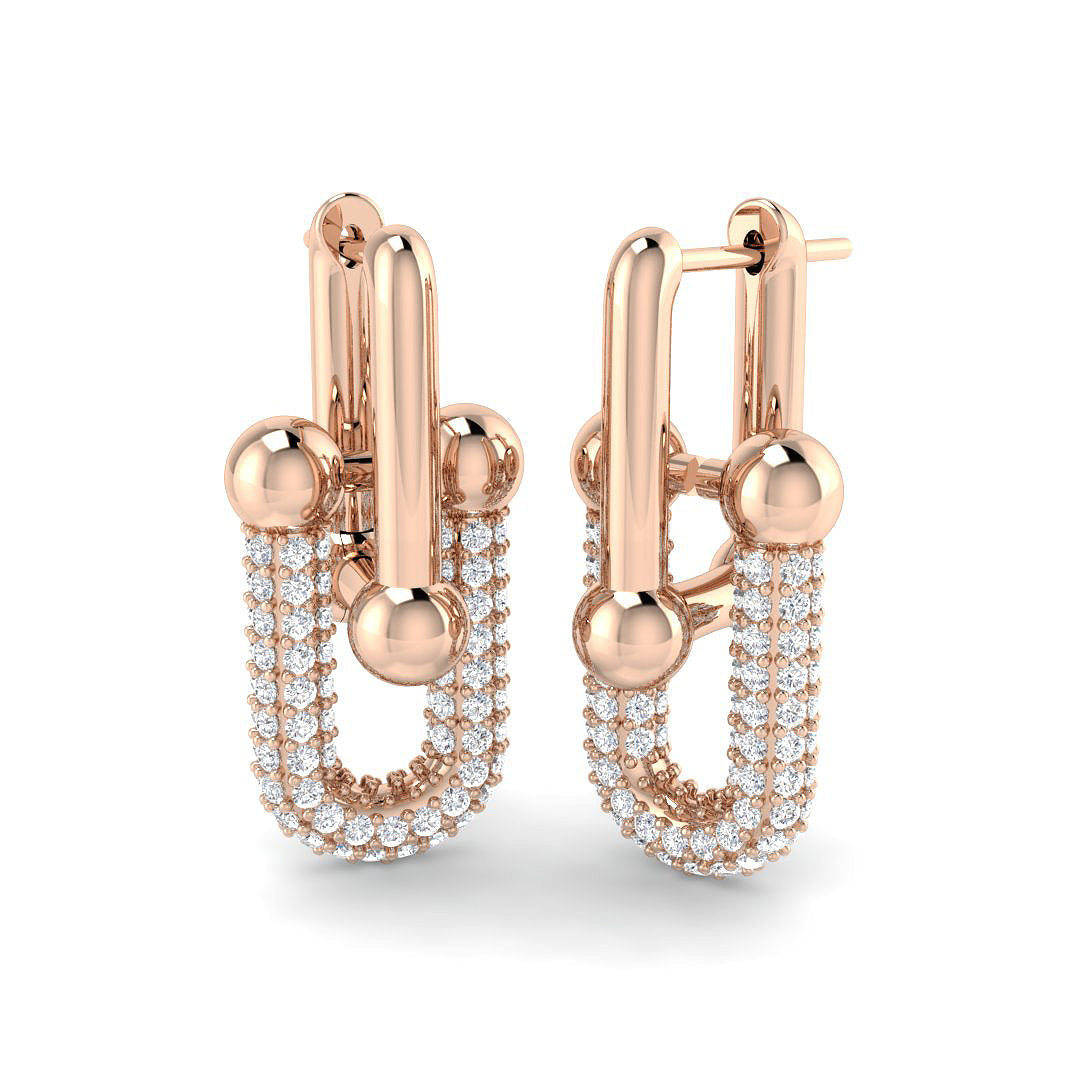SE6966 — Earrings - 9k Rose Gold