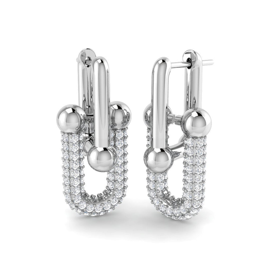 SE6966 — Earrings - 9k White Gold