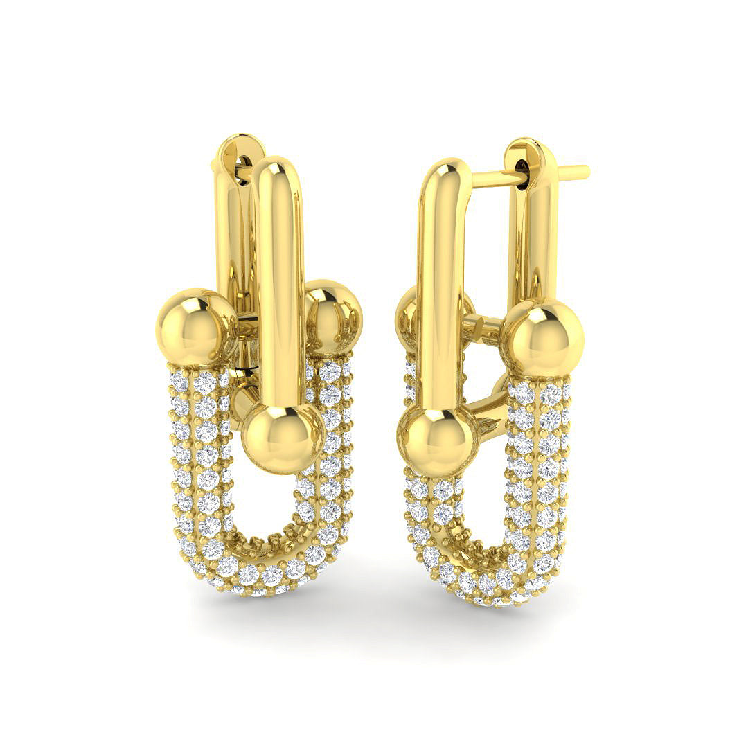 SE6966 — Earrings - 9k Yellow Gold