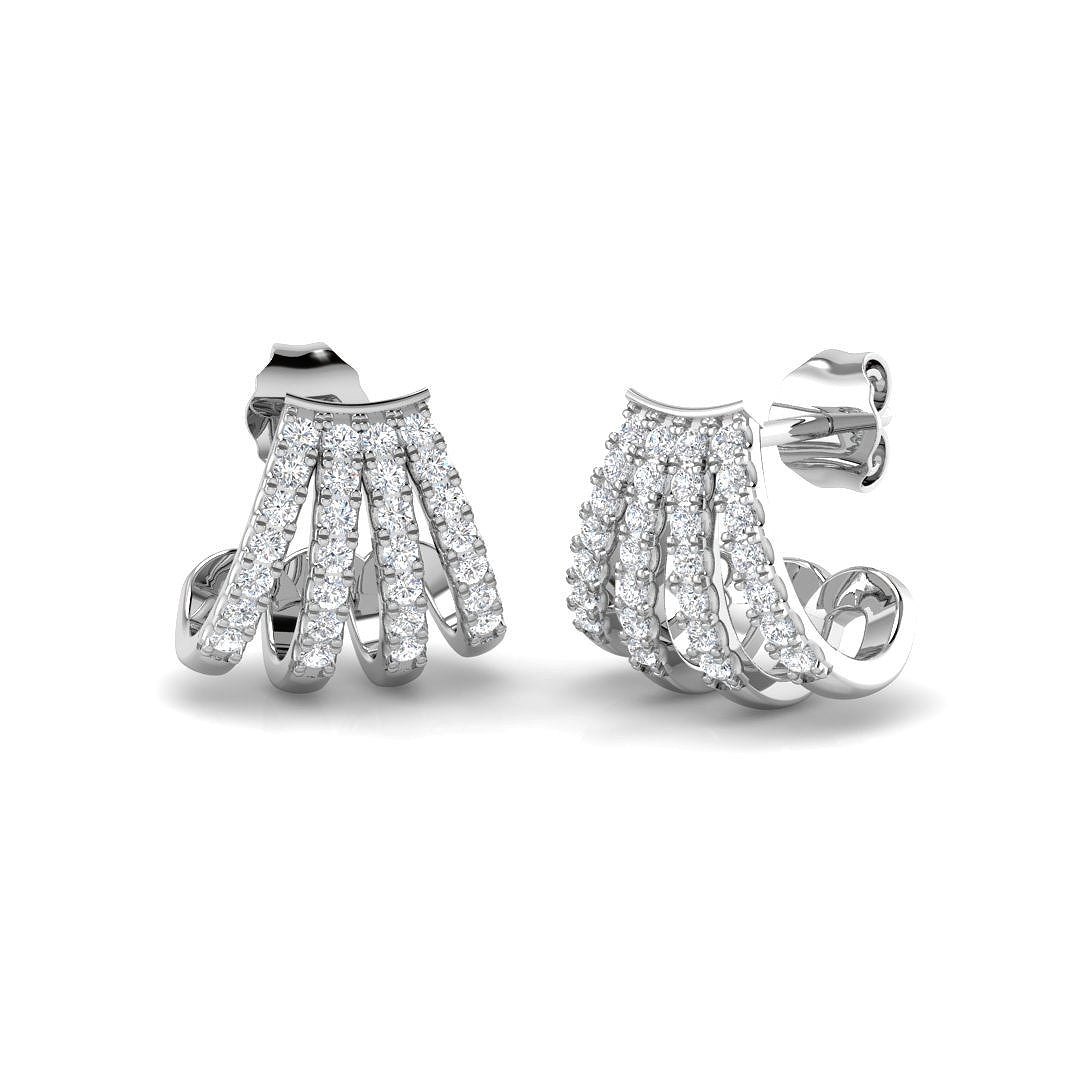 SE6969 — Earrings - 9k White Gold
