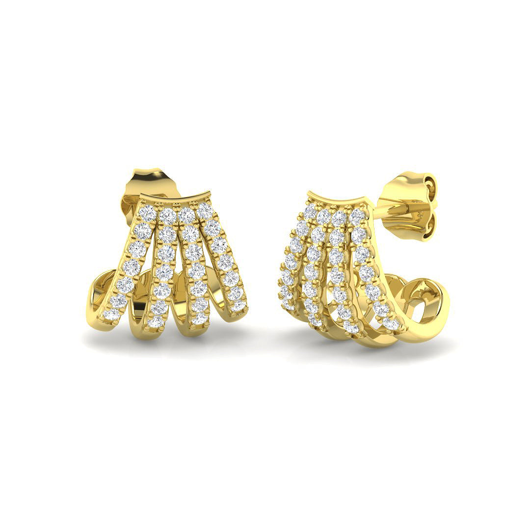 SE6969 — Earrings - 9k Yellow Gold