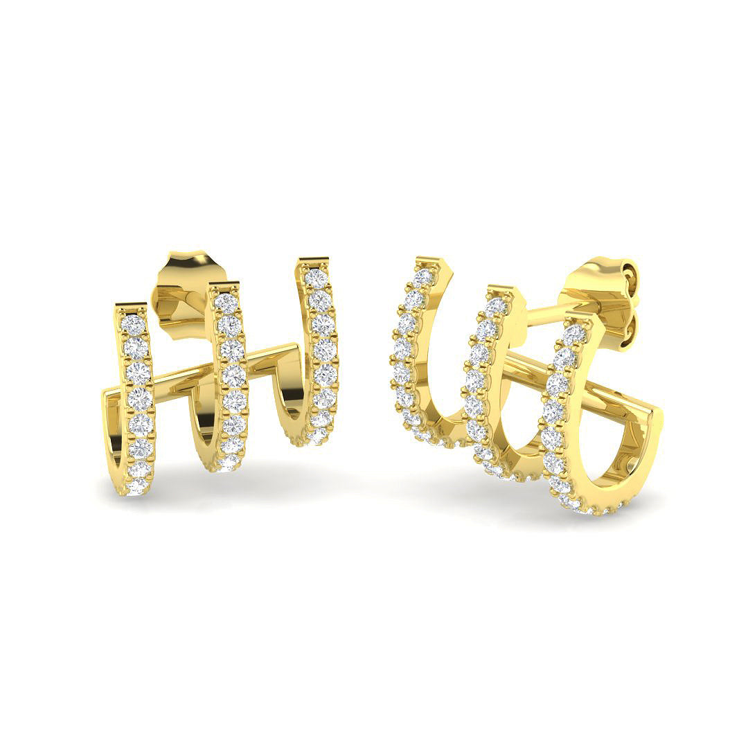 SE6970 — Earrings - 9k Yellow Gold