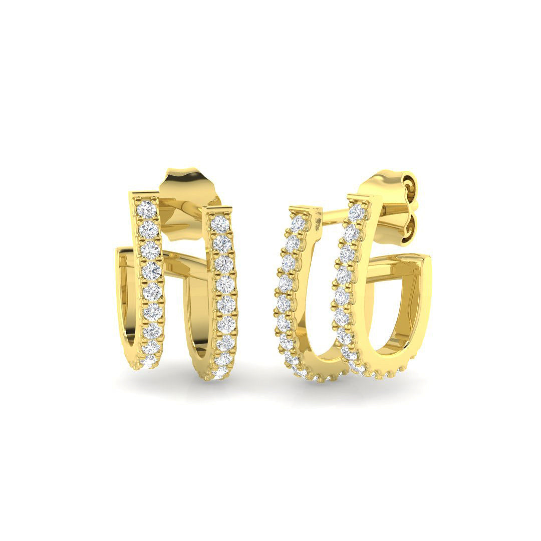 SE6971 — Earrings - 9k Yellow Gold