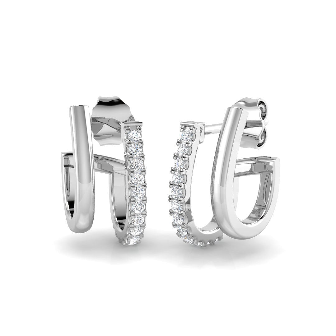 SE6972 — Earrings - 9k White Gold