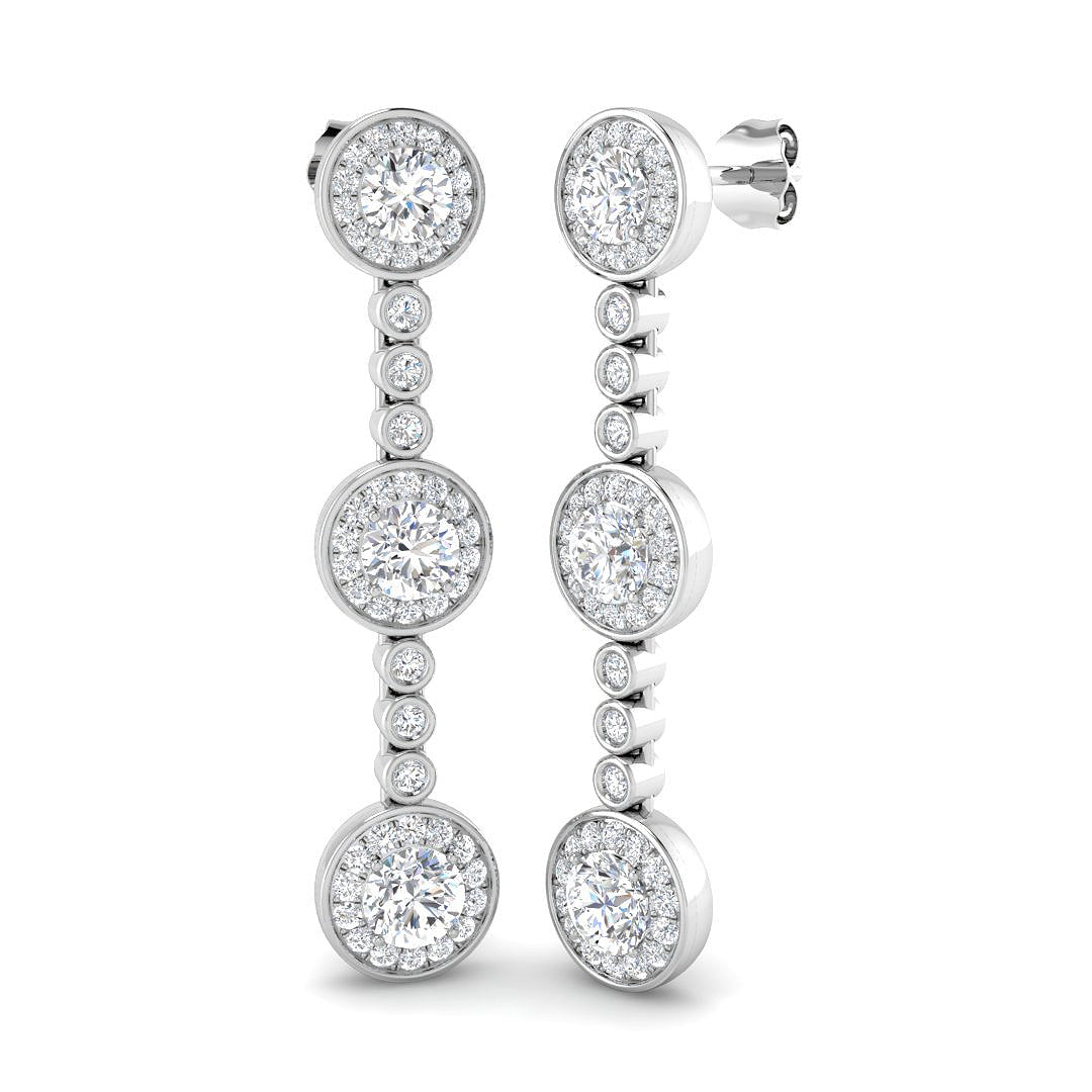 SE6975 — Earrings - 9k White Gold