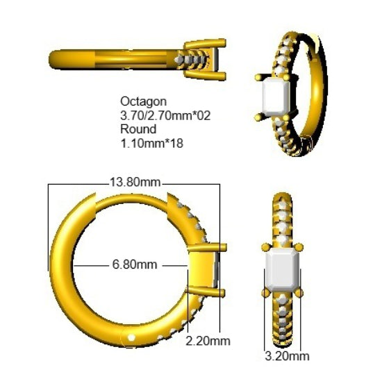 SE6976 — Earrings - 9k Yellow Gold detail