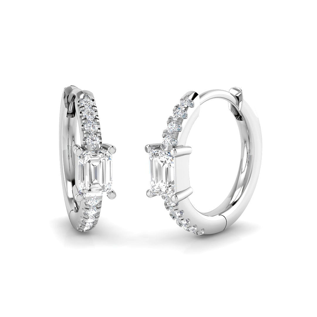 SE6976 — Earrings - 9k White Gold
