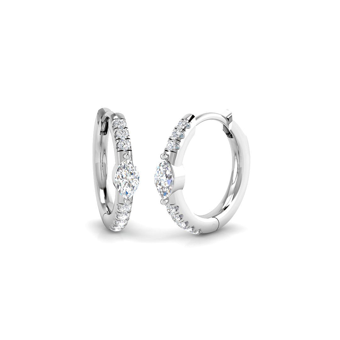 SE6977 — Earrings - 9k White Gold