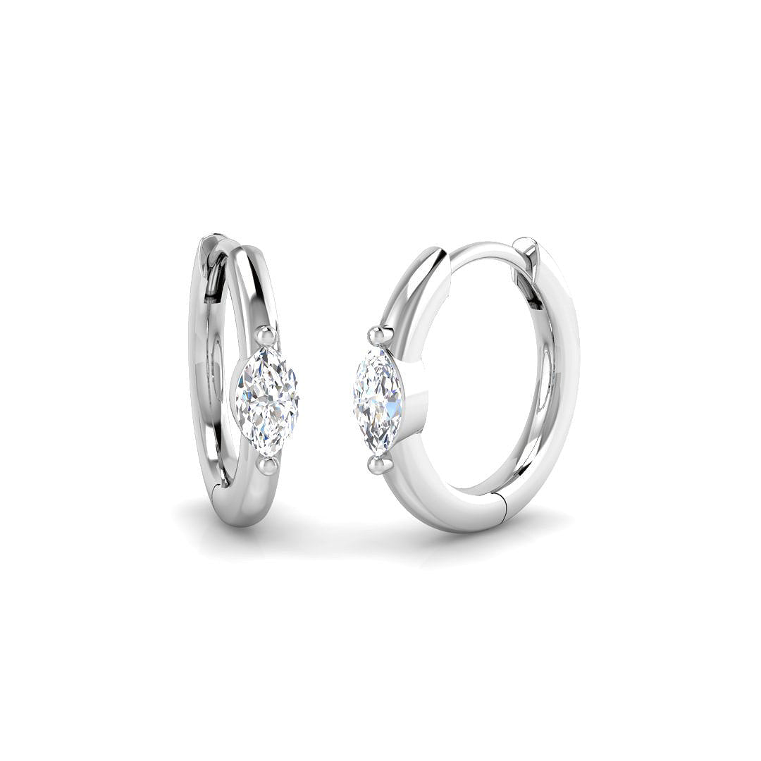 SE6989 — Earrings - 9k White Gold