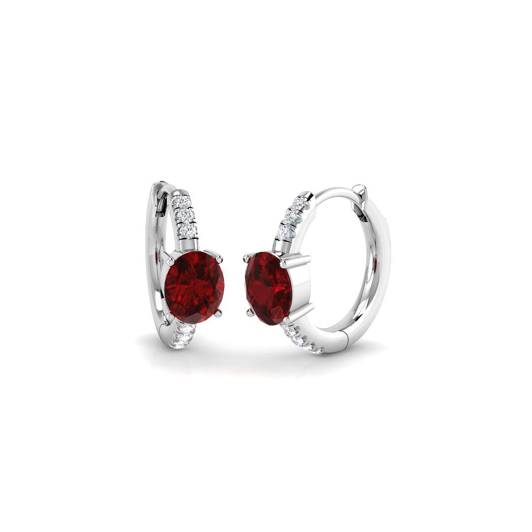 SE7000 — Earrings - 9k White Gold