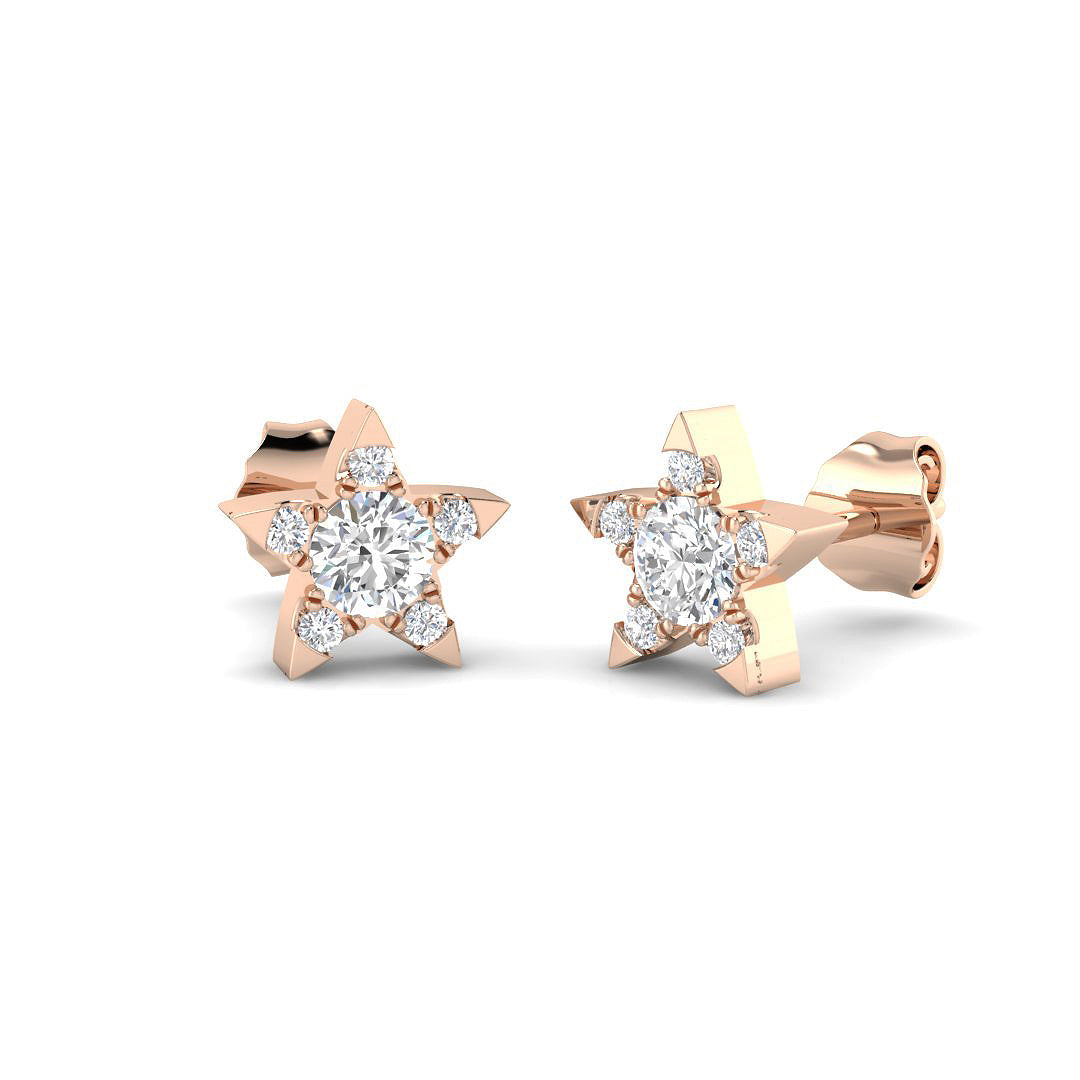 SE7018 — Earrings - 9k Rose Gold