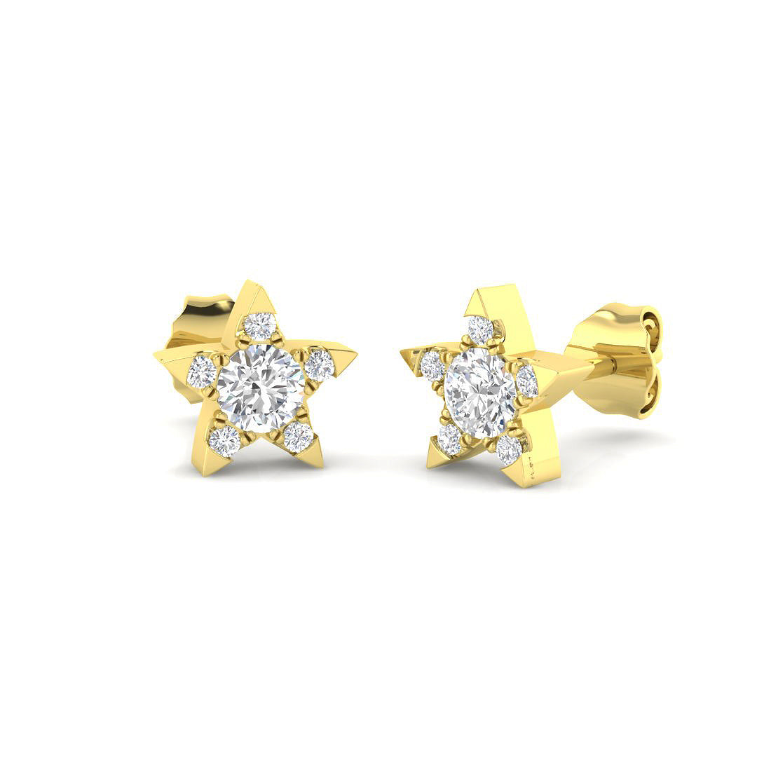 SE7018 — Earrings - 9k Yellow Gold