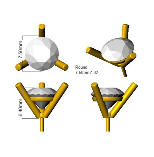 SE7034 — Earrings - 9k Yellow Gold detail