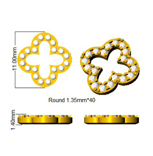 SE7037 — Earrings - 9k Yellow Gold detail