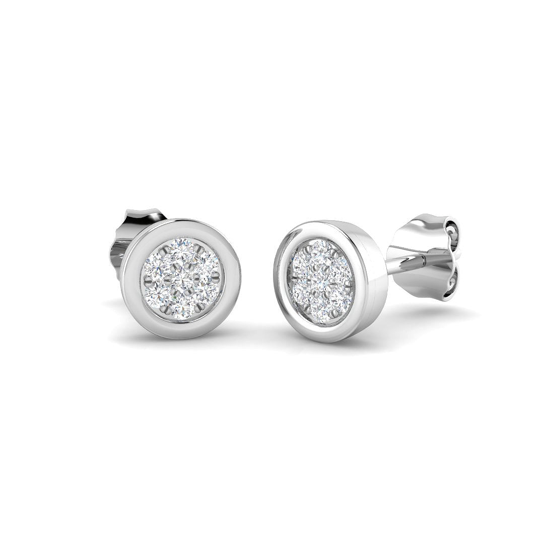 SE7044 — Earrings - 9k White Gold