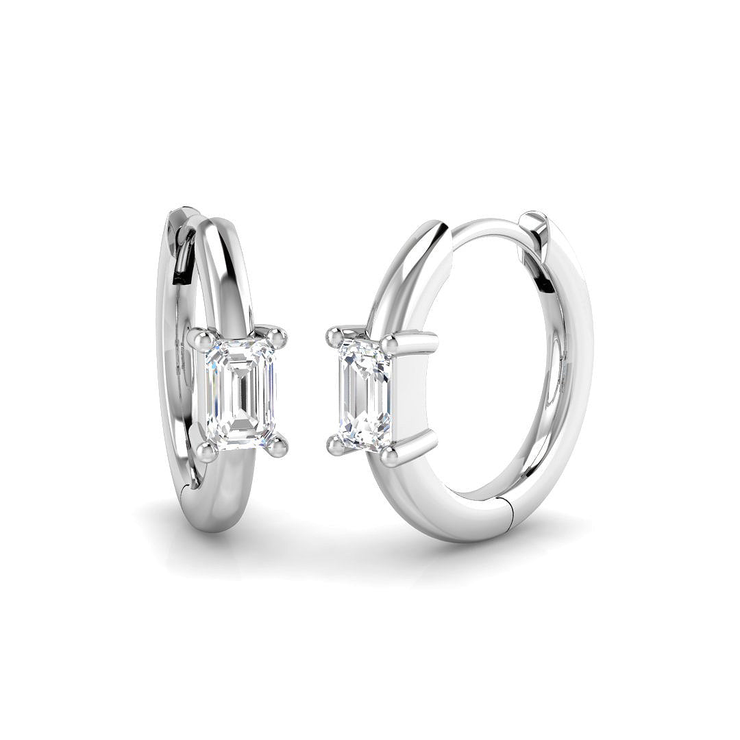 SE7069 — Earrings - 9k White Gold