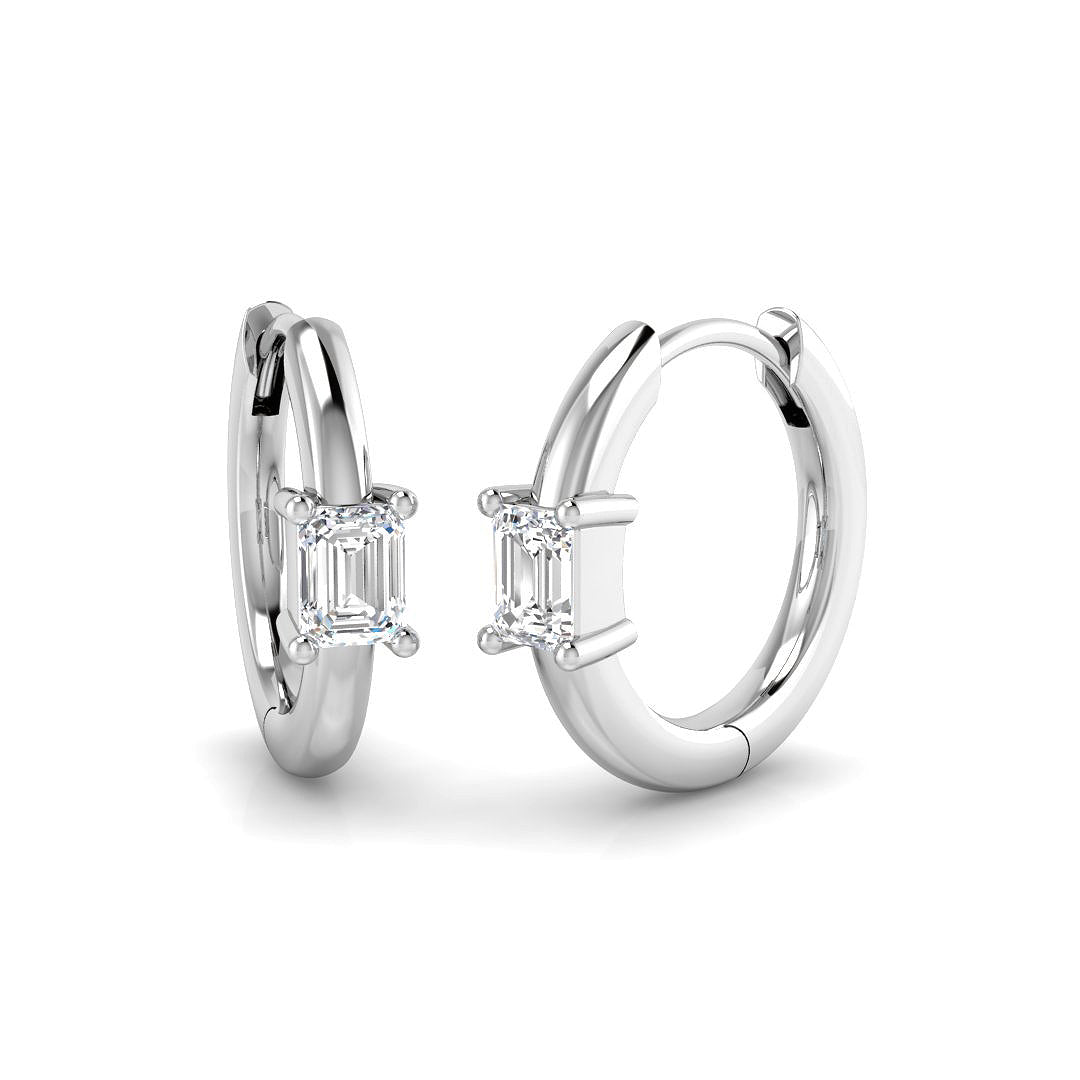 SE7070 — Earrings - 9k White Gold