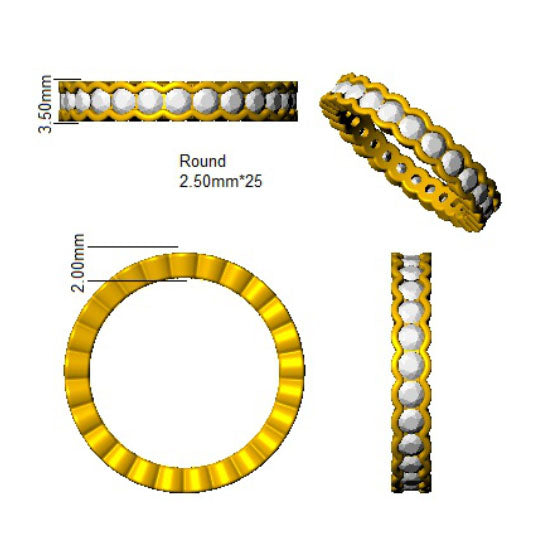 SL7390 — Ring - 9k Yellow Gold detail