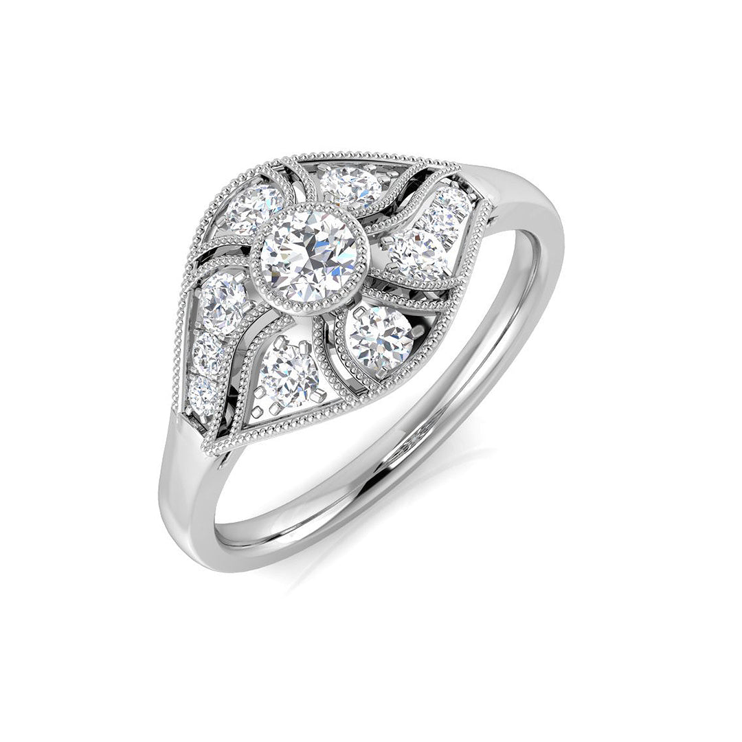 SL8346 — Ring - 9k White Gold