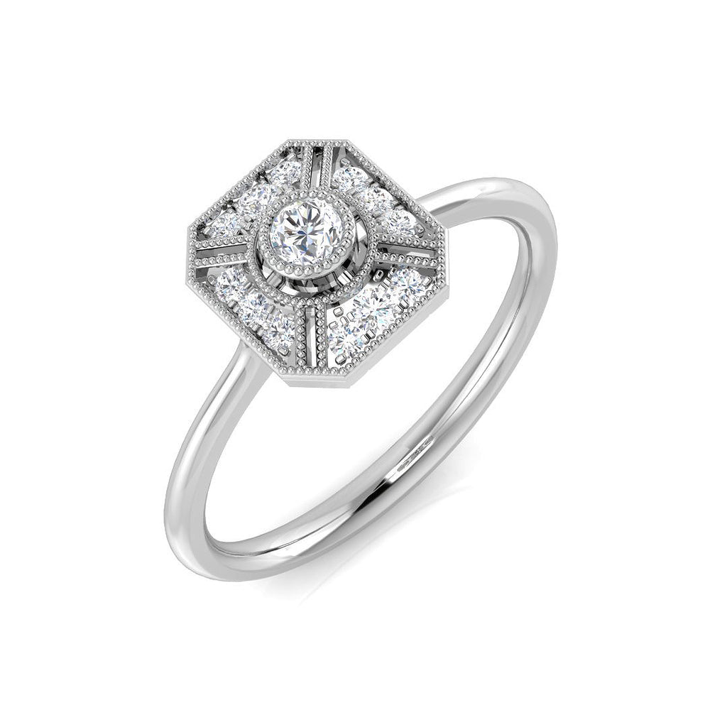 SL8428 — Ring - 9k White Gold