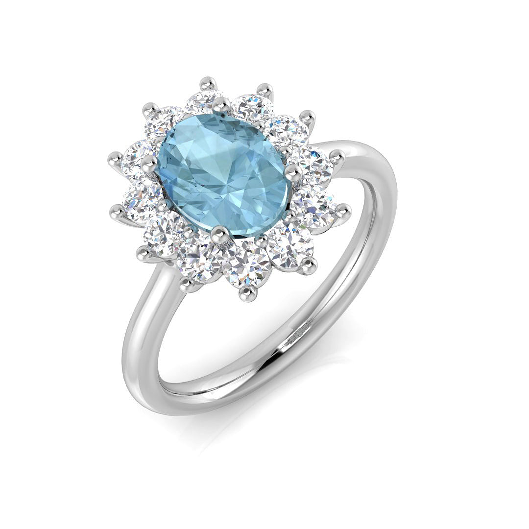 SL9120 — Ring - 9k White Gold