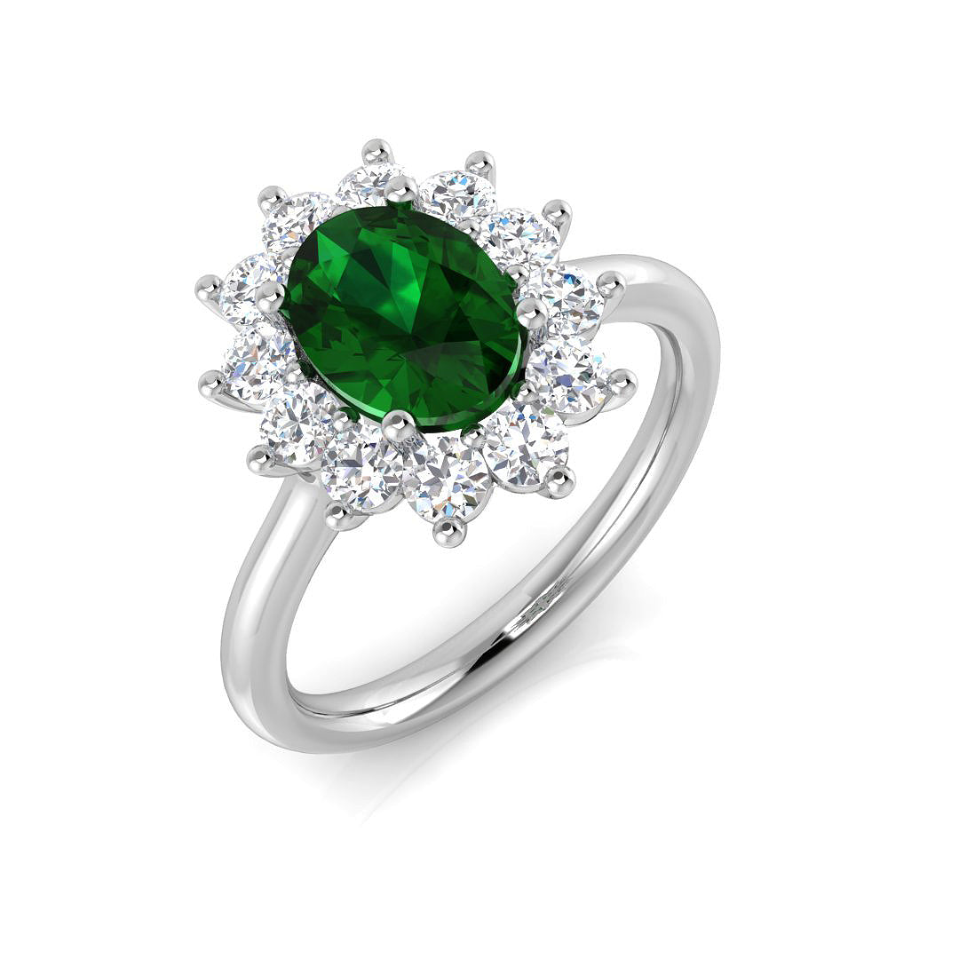 SL9120 — Ring - Platinum White Gold