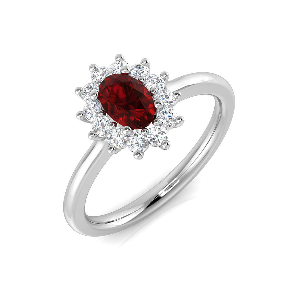 SL9127 — Ring - 9 KT White Gold