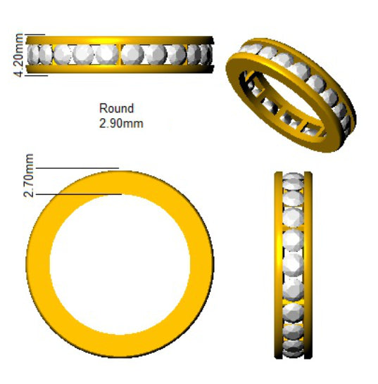 SL4304 — Ring - 9k Yellow Gold detail