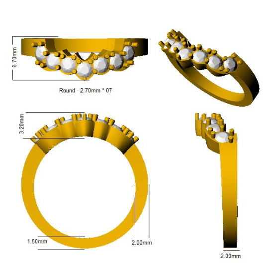 SL5112 — Ring - 9k Yellow Gold detail