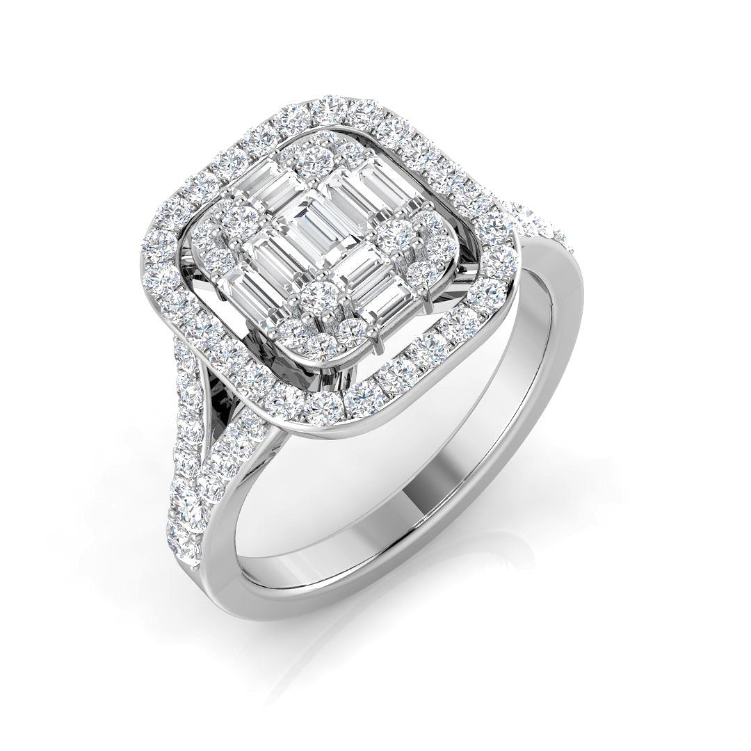 SL7216 — Ring - 9k White Gold