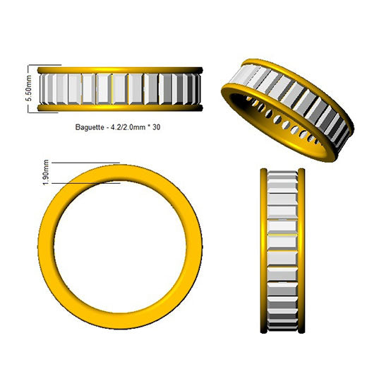SL7285 — Ring - 9k Yellow Gold detail