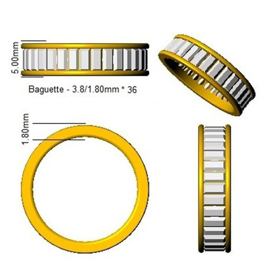 SL7286 — Ring - 9k Yellow Gold detail