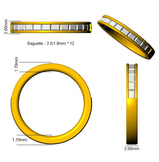 SL7325 — Ring - 9k Yellow Gold detail