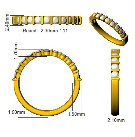 SL7330 — Ring - 9k Yellow Gold detail