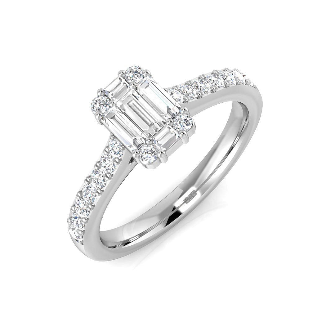 SL7376 — Ring - 9k White Gold