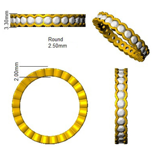 SL7390 — Ring - 9k Yellow Gold detail