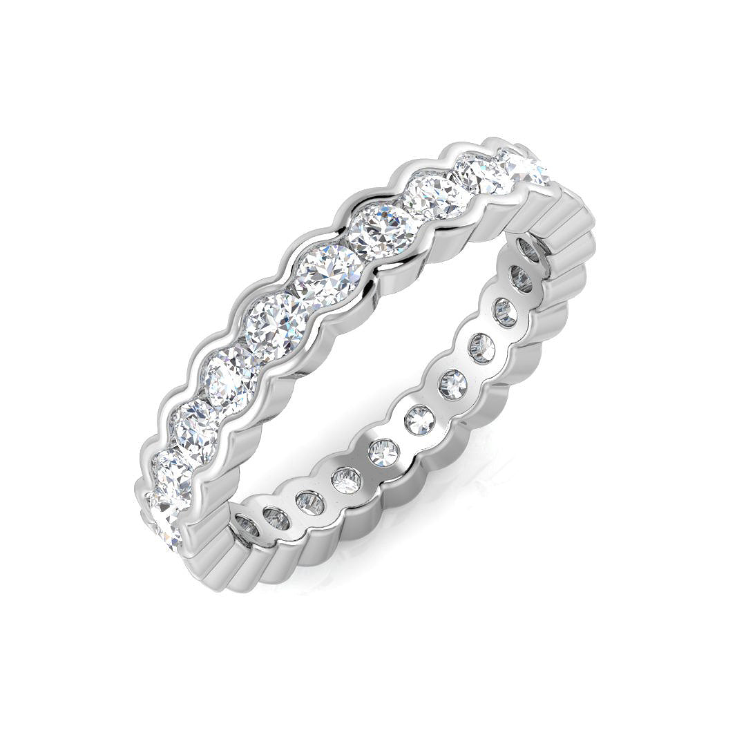 SL7390 — Ring - 9k White Gold