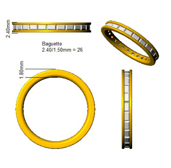 SL7392 — Ring - 9k Yellow Gold detail