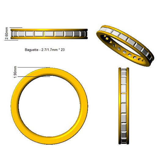 SL7397 — Ring - 9k Yellow Gold detail