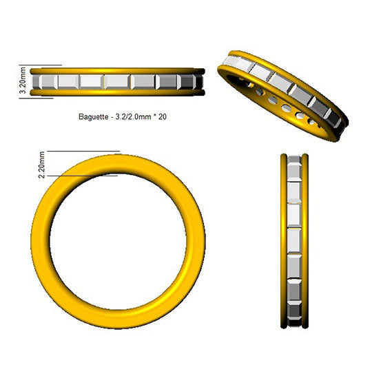 SL7398 — Ring - 9k Yellow Gold detail