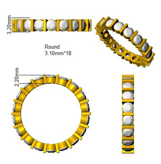 SL7403 — Ring - 9k Yellow Gold detail