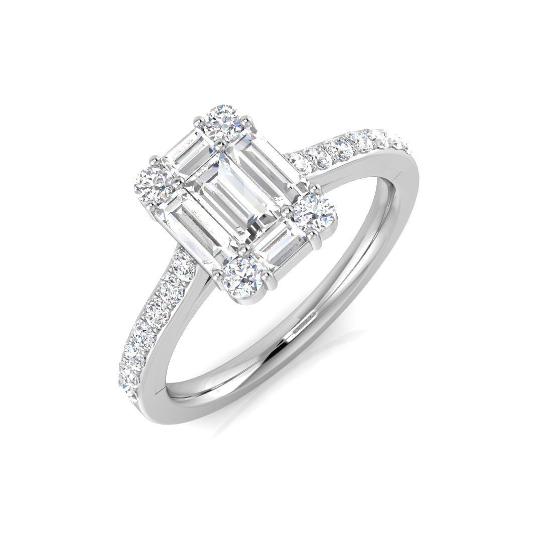 SL7414 — Ring - 9k White Gold