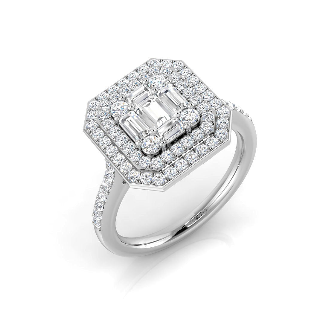 SL7418 — Ring - 9k White Gold